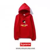 supreme sudadera capucha hombre mujer sweatshirt pas cher mickey mouse mm dance mujer